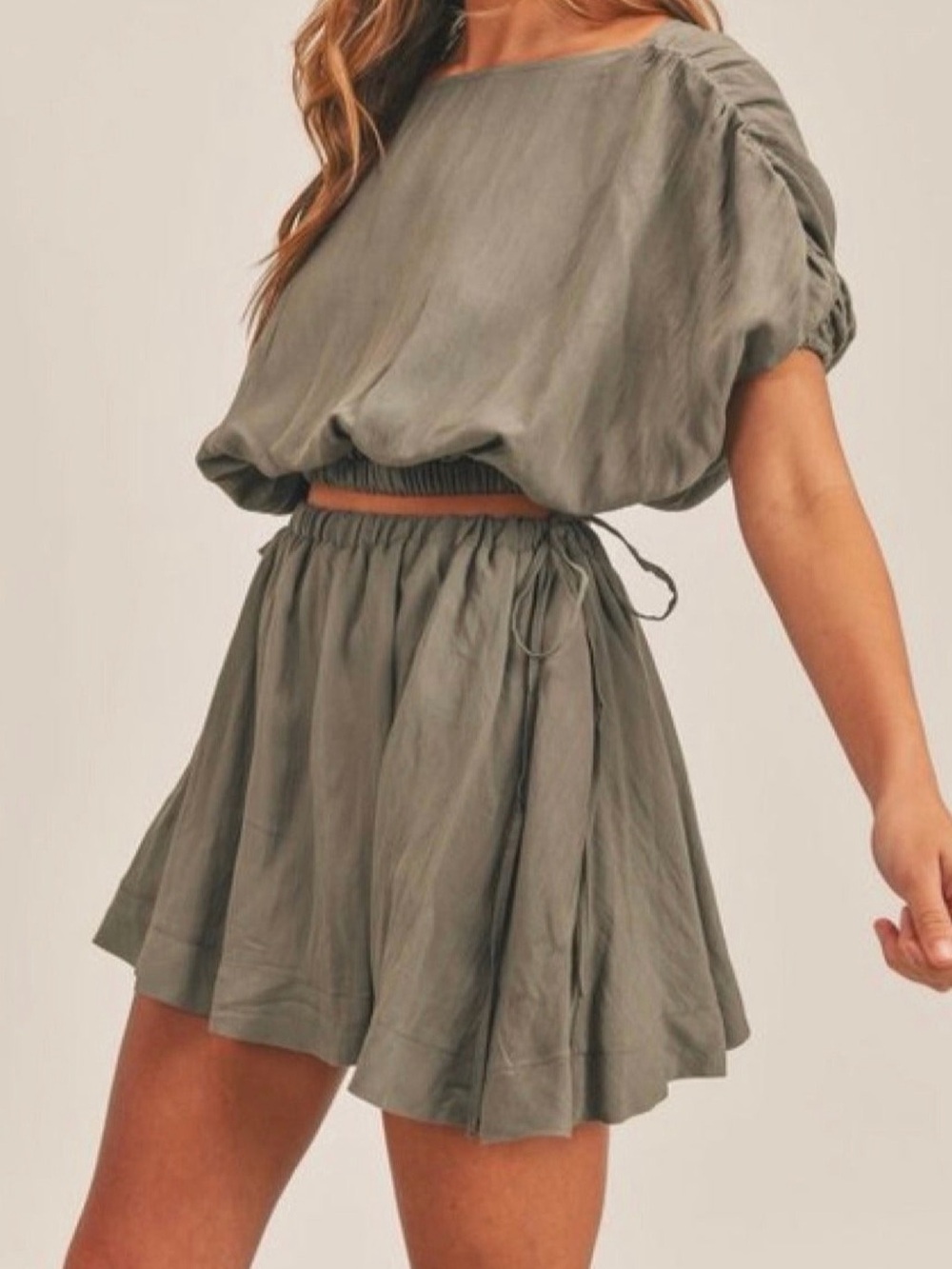Mable Crop top + mini skirt set